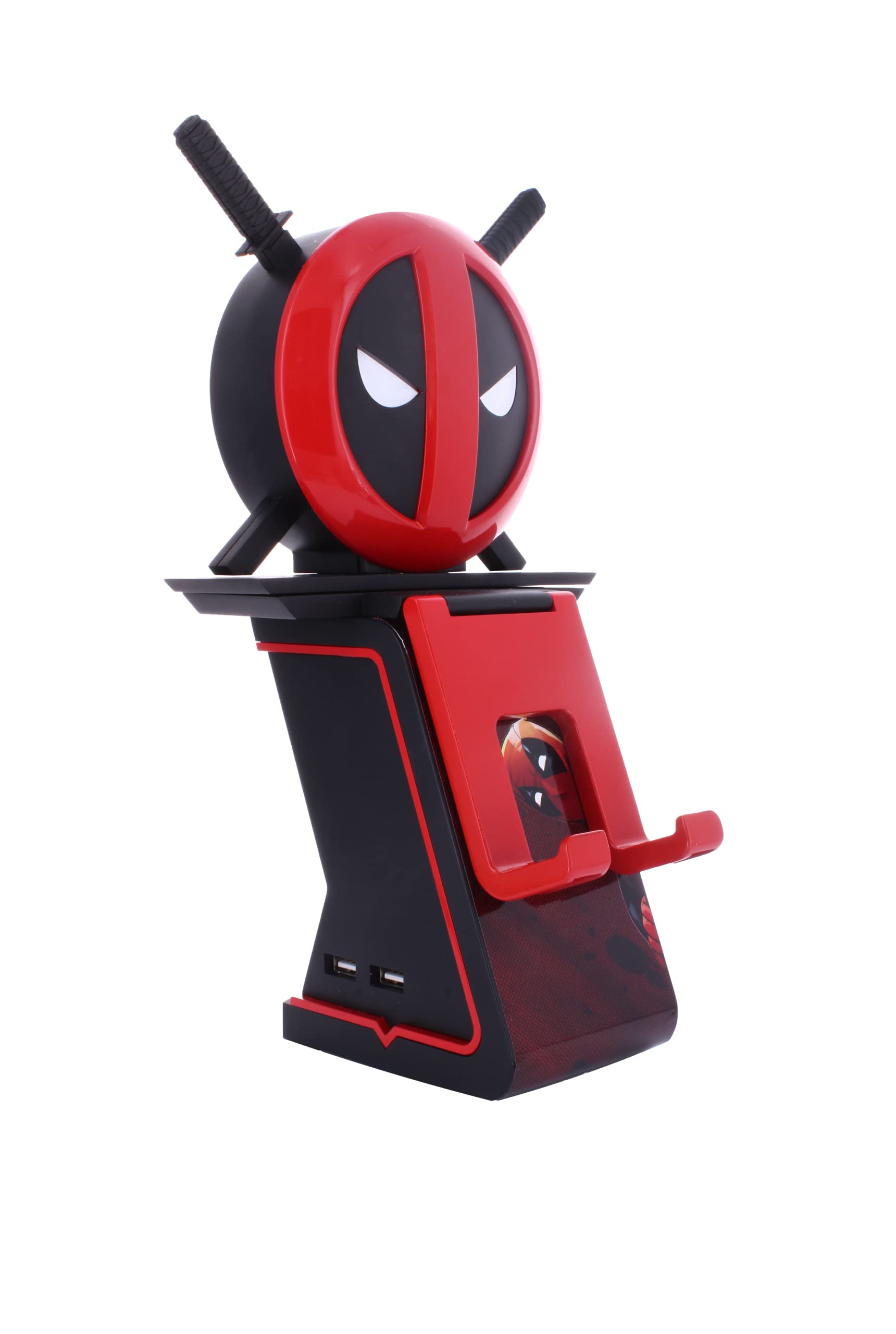 Cableguys Ikon Charging Stand - Marvel Deadpool Gaming Accessories Holder & Phone Holder for Most Controllers (Xbox, Play Station, Nintendo Switch) & Phone