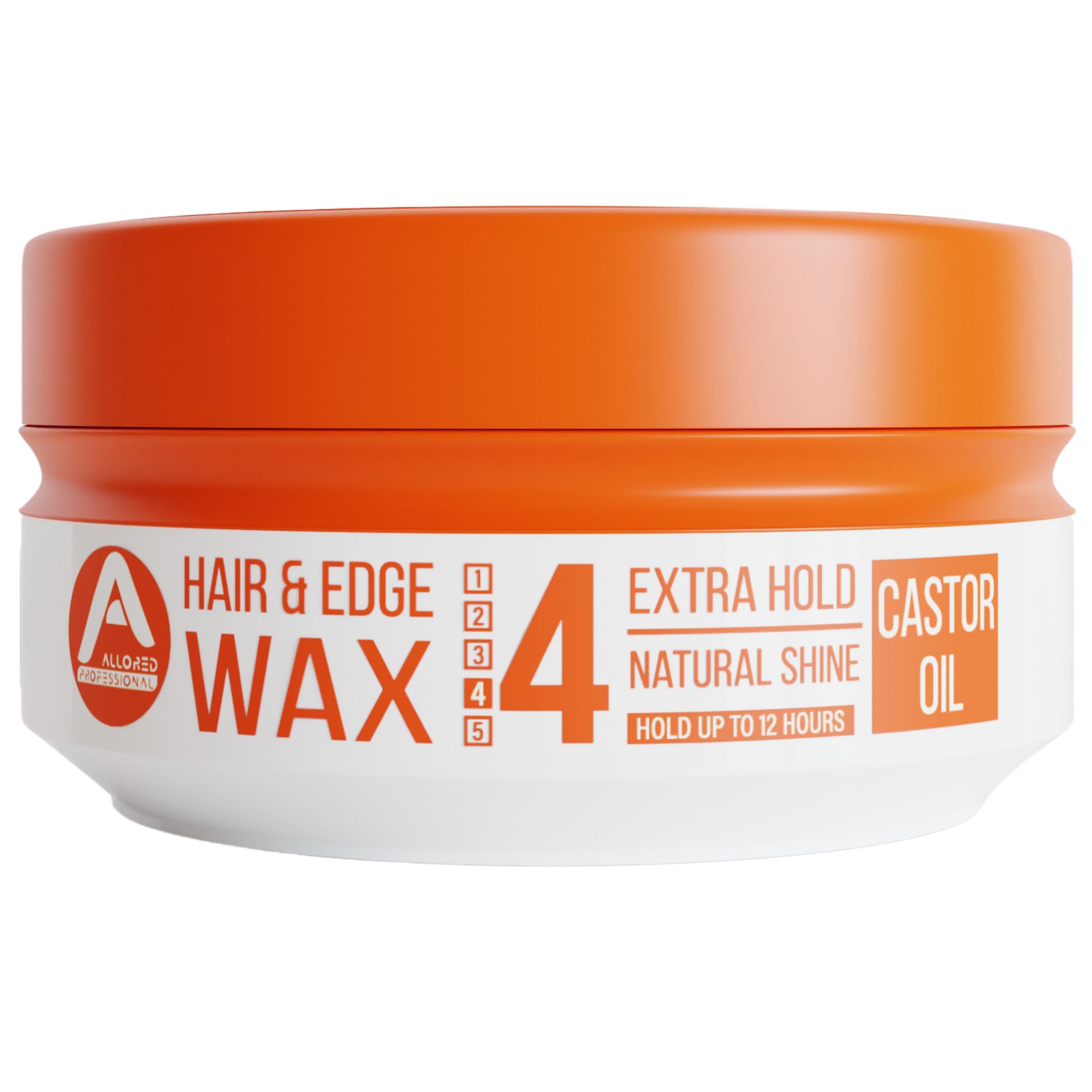 Allored Professional Castor Oil Hair Edge Styling Wax - Strong Hold Gummy Wax with Melon Scent - 12 Hours Edge Control Gel for Afro Hair - Aqua Hair Gel for Men & Women 150ml