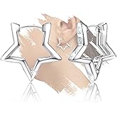 Star Earrings Sterling Silver Cute Hoop Earrings for Women Hypoallergenic Cubic Zirconia Huggie Earrings Cartilage Jewelry Gifts