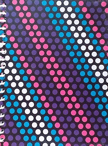 Creative U ~ Undated Organizer ~ Polka Dot ~ Spiral Bound ~ Softcover Dateless Planner or Personal Calendar