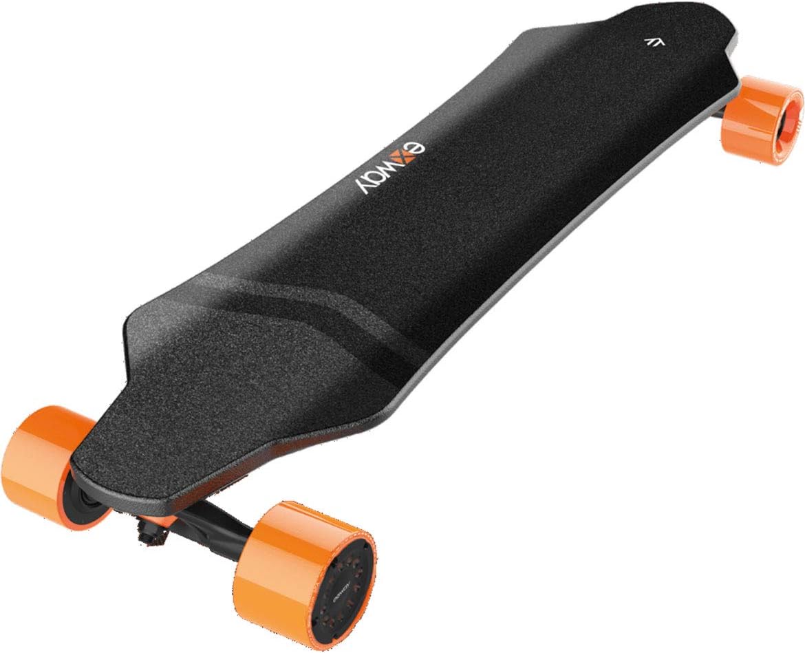Exway X1 Professional Electric Skateboard Surface Waterproof/Dust-Proof/Anti-Collision 4 Speed Change + Professional Longboard Bridge High Resilient Wheels