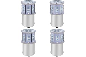 LEDYOTRY 1156 LED Bulb Red 1000 Lumens 12V-24V Extremely Bright 7506 1141 BA15S 1003 LED Light for Brake/Tail Lights, Blinker Lights, Turn Signal/Parking Lights, Pack of 4