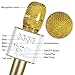 Portable Wireless Microphone Karaoke Mic / FOJNY Mini Bluetooth Handheld Speaker / Q9 Karaoke Stereo Player for Music Playing, Mini Home KTV Karaoke for Apple Iphone Android Smartphone or PC (Q9 Gold)