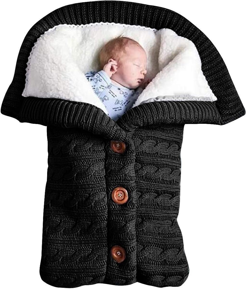 Amazon Com Newborn Baby Fleece Swaddle Blanket Winter Wrap