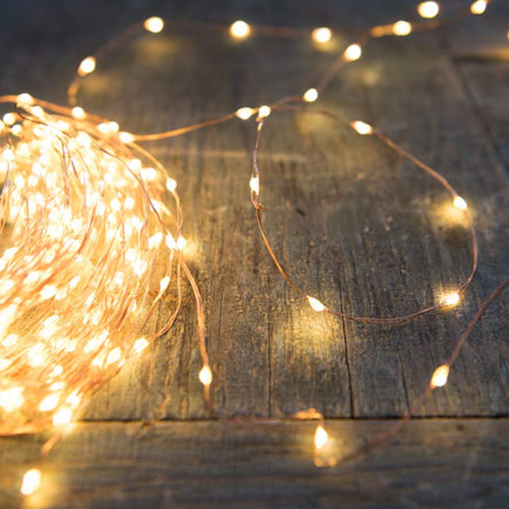 PERFECTDAY String Lights, 200 LED 66 FT Copper Fairy String Lights Warm