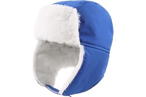 JANGANNSA Waterproof &Windproof Winter Baby Beanie Fleece Lined Kids Trapper Hat Earflap Warm Hat for Boys Girls