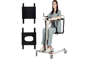XUETAO Patient Lift Transfer Chair for Home, Patient Lift Wheelchair Transfer Lift Chair for Car, Wheelchair Lifts for Home Disabled and Elderly Nursing, Height/Width Adjust