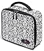 Cosmetic Travel Bag - Make Up Bags for Women - Makeup Travel Organizer - Big Makeup Bag - Large Makeup Case with Adjustable Dividers by Ramaka Solutions (10”L x 3.5”W x 9”H) Black and White
