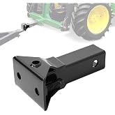 Wutist Sleeve Hitch Adapter Receiver Compatible with 3-Point Hitch | for 2"; Compatible with 3-Point Hitch Sub-Compact Tractor; Steel Lawn Garden Farm Tractor Hitch Adapter Black