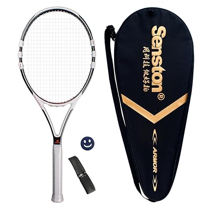 Senston Grafito Raqueta de tenis unisex,Incluido Bolsa de Tenis / 1 grip / 1