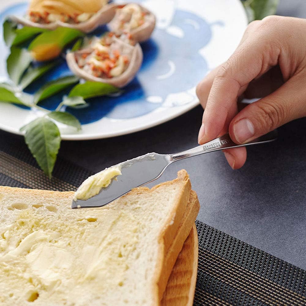 Butter Knife, Cheese Knife, Dover Sole Breakfast Kippers , AOOSY Cute Mini 5.91 inches Stainless Steel Kitchen Knives for Butter Sandwiches Cheese Breakfast,Packs Of 6: Kitchen & Dining