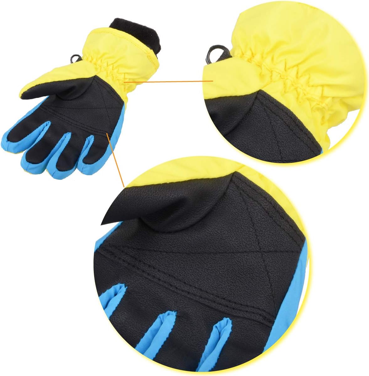 TRIWONDER Kids Ski Snow Gloves Winter Cold Weather Windproof Warm Snowboard Sport Mittens for Boys Girls : Sports & Outdoors