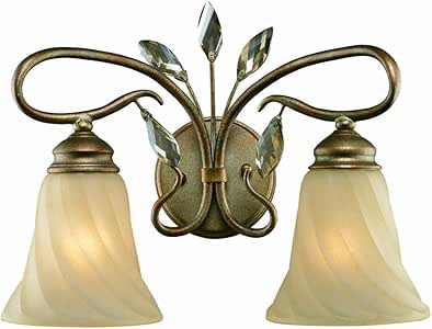 Golden Lighting 5400BA2RG Bath Vanity with Swirled Mist ...