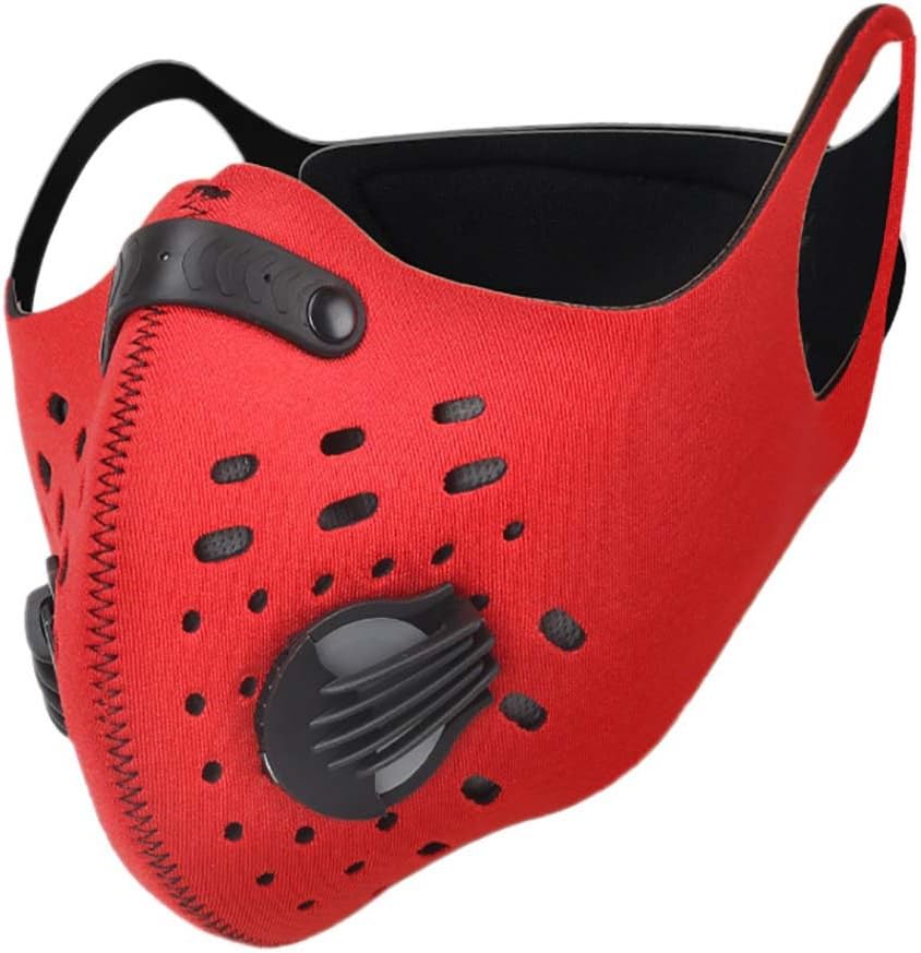 NewPinky Cycling Face Mask Nylon Spandex Activated Carbon Windproof Dust-Proof Lightweight Breathable Quick Dry Mouth Protection Outdoor Men Sportswear Accessories