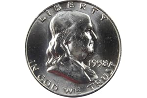 PROFILE COINS & COLLECTIBLES 1958 D Franklin Half Dollar BU Uncirculated Mint State 90% Silver 50c US Coin