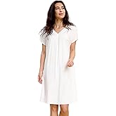 GYS Women's Nightgowns Bamboo Viscose Soft and Comfy Short Sleeve Pajama Dress