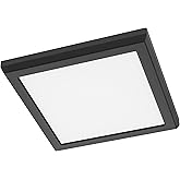 Nuvo 62/1915 Blink Performer Surface Mounted LED Downlight, 7 Inch Square, Black