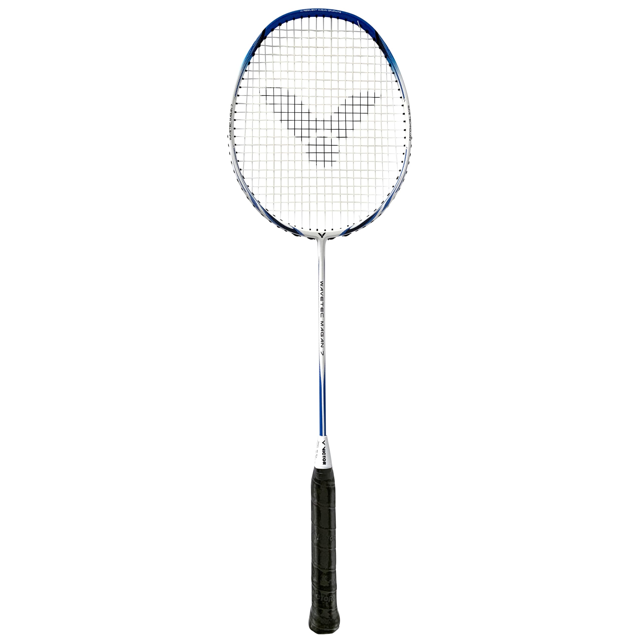 VICTOR Wavetec Magan Badminton Racket – 100% Nano Carbon for Beginners, Professional Players & Ambitious Athletes – Lightweight, Head-Heavy Balance for Power & Control