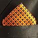 Paul Malone Necktie, Pocket Square and Cufflinks 100% Silk Orange Navy
