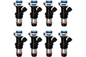 AORYIMT Fuel Injector 4 Holes 8Pcs - 4.8L 5.3L 6.0L Engine - for 2001-2007 Chevy Silverado Suburban Tahoe GMC Sierra Yukon Cadillac Escalade & More - Replace# 17113698, 17113553, 25317628,FJ315, FJ10062