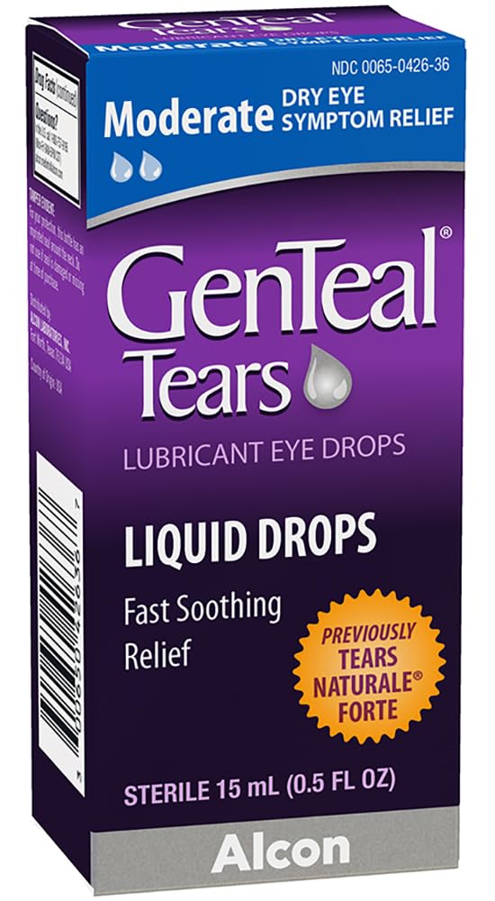Genteal Tears Moderate Eye Drops, 0.507 Fluid Ounce