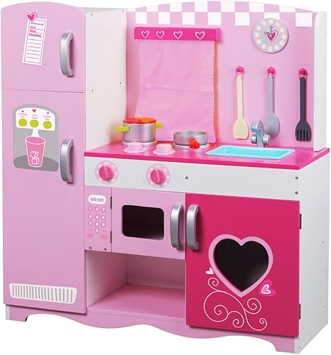 Classic World Wood Kitchen, Pink 