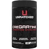 Unmatched CreGAAtine Optimized Creatine | Creatine Monohydrate + GAA (Guanidinoacetic Acid) | Muscle Build, Strength, Recovery | 180 Capsules, 60 Servings (Unflavored)