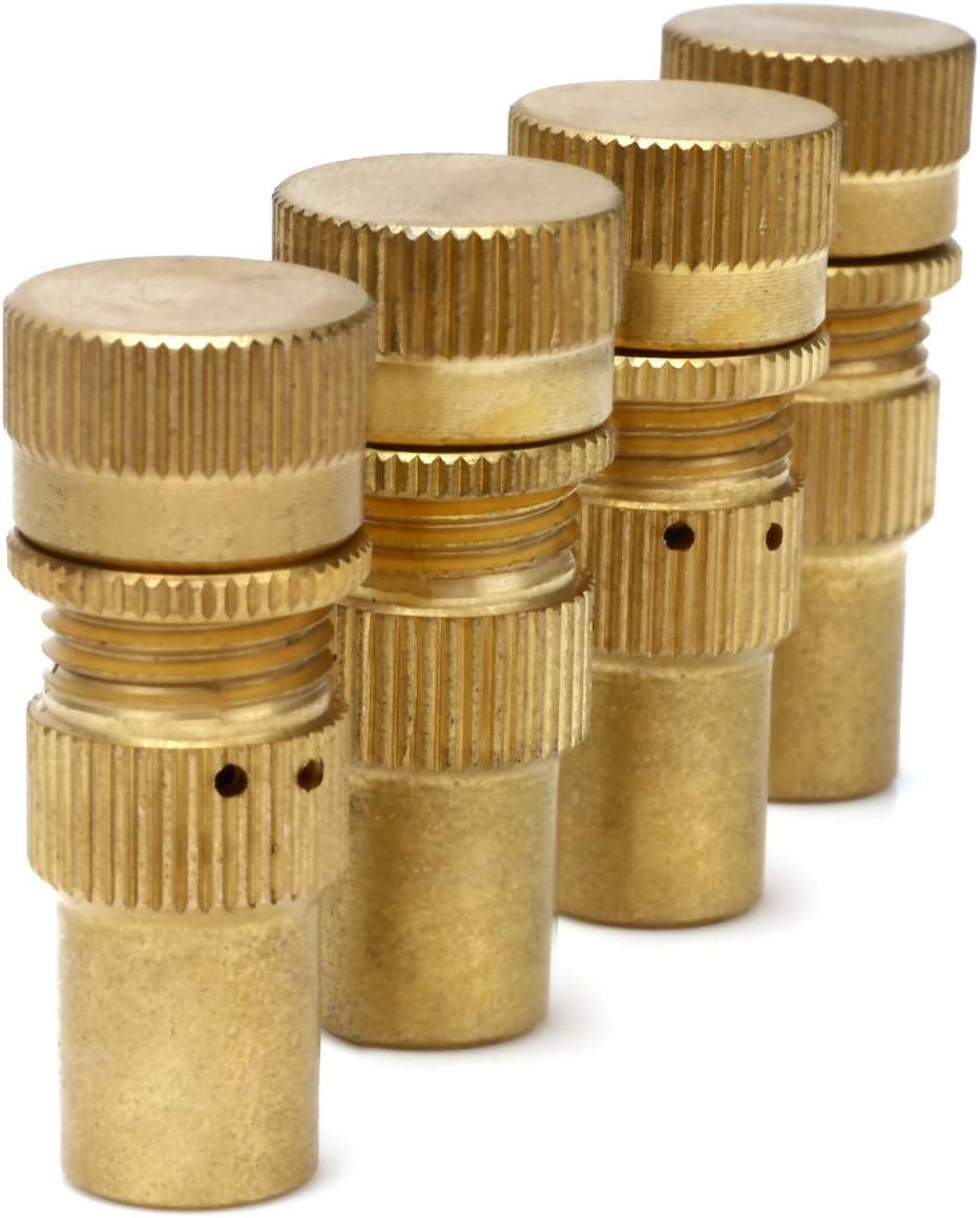 H88 Pack of 4 Tyre Deflators Brass Air Deflator 60 PSI Tire Valve Core Tool 4WD Automatic Tire Valve 6-30PSI for Standard Valve Stem