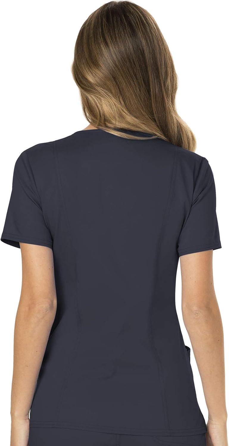 CHEROKEE Workwear Revolution Mock Wrap Scrub Top: Clothing