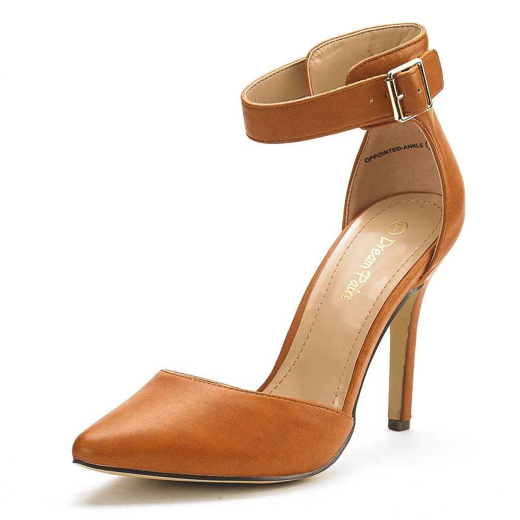 DREAM PAIRS Oppointed-Ankle Women's Pointed Toe Ankle Strap D'Orsay High Heel Stiletto Pumps Shoes