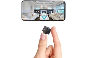 Sunggo Hidden Camera,HD Wireless Mini spy Camera for Office& Home Micro Security Small Nanny Hidden Camera with Audio/Video with Night Vision Compatible with iOS & Android