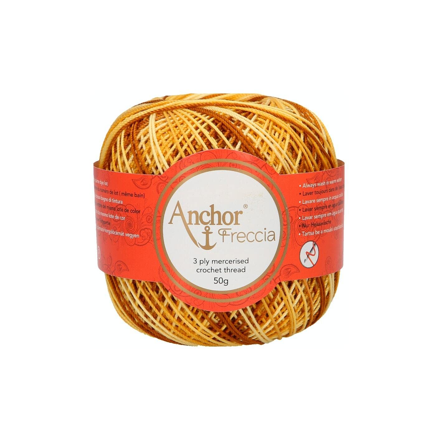 Anchor 4787006-09450 Crochet Yarn, 100% Cotton, 9450, Thickness 6