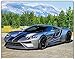 Simply Calendar Exotic Cars 2018 Wall Calendar- 18 x 10.5 (Open)
