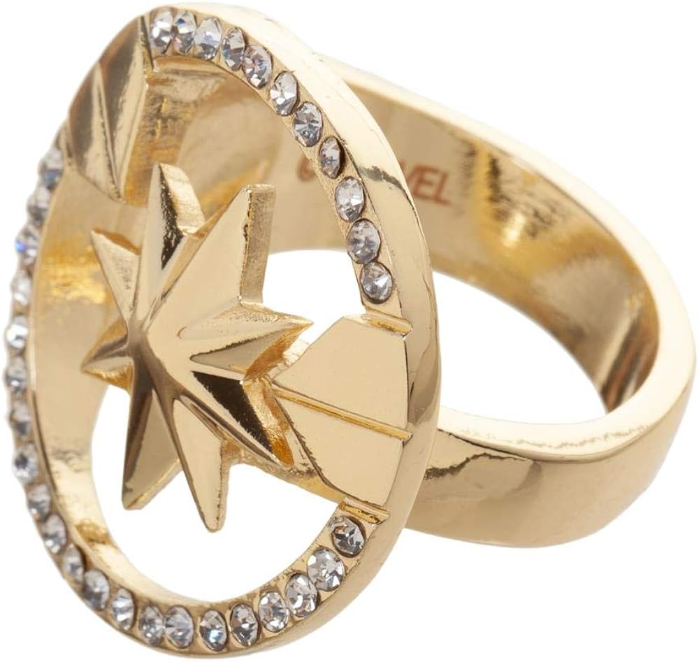 Amazon Com Marvel Accessories Captain Marvel Ring Jewelry Clothing