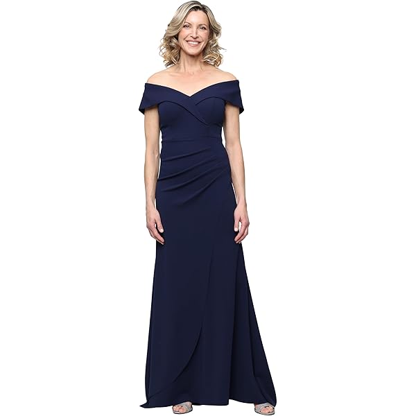 Amazon.com: Alex Evenings Women's Long Cold Shoulder Dress, Mother of The  Bride, Formal Events, Black Glitter, 4 Petite : Clothing, Shoes & Jewelry