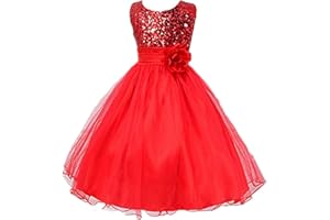 DreamHigh Sequined Flower Girls Party Pegant Dress