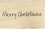 Personal Impressions Scribbled Merry Christmas Inca Art Stamp 15x60mm Black view 1