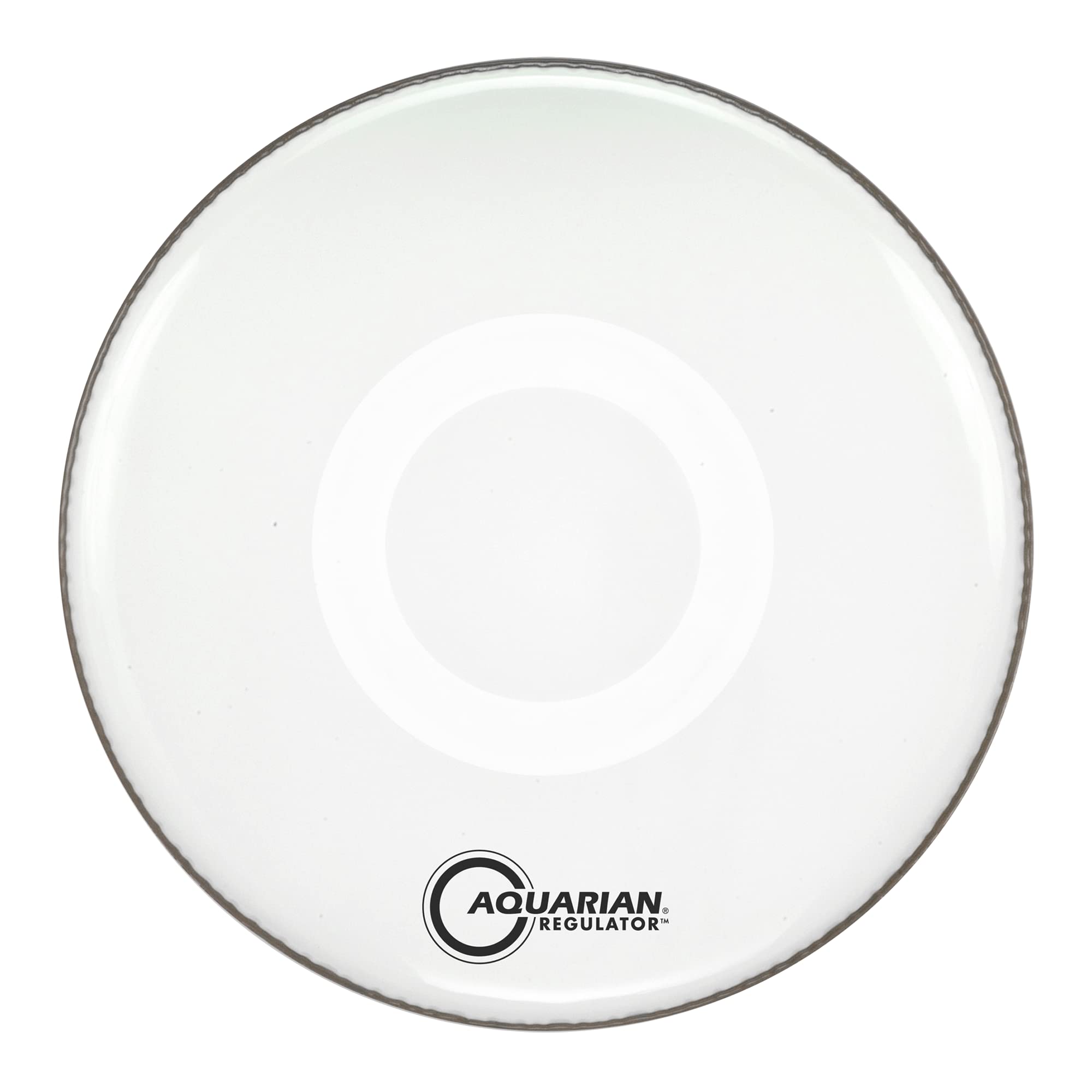 Aquarian RF22W Regulator Series - 22 inch Bass Drumhead - White - W/Ring