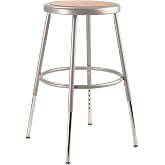 NPS 18" Adjustable Height Steel Stool, Grey