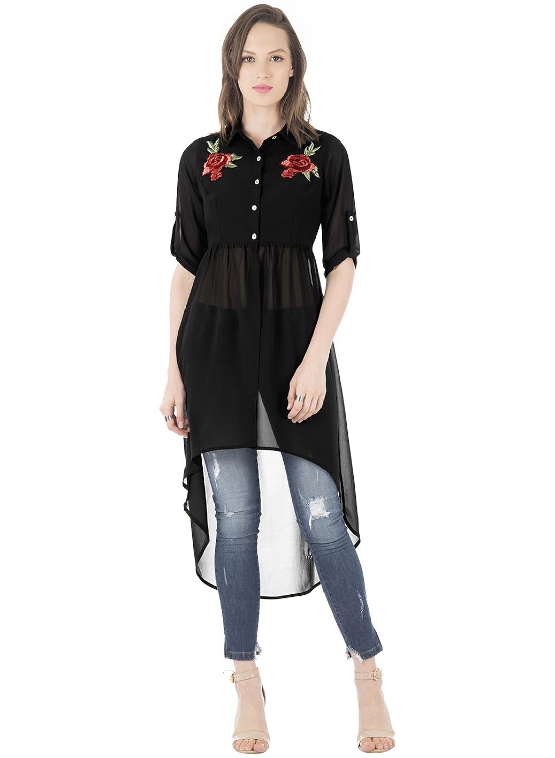 faballey women's plain regular fit shirt