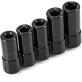 Otoolling 71670 Large Tap Socket Set 5pcs, Fit 5/8", 11/16", 3/4", 7/8" and 1" (16mm-25mm) Taps, Sockets Adapter Wrench Set #9, #10, #11, #12, #13