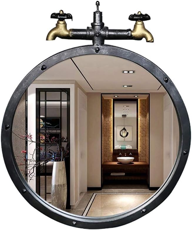 ZZKJBox Vintage Wall Mirror,Metal Border Bathroom Mirror,Individual