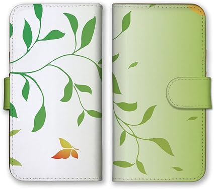 Amazon Co Jp Apple Iphone12 Mini 手帳型 スマホ ケース カバー スマホケース スマホカバー 枝葉 蝶 イラスト アイフォン12ミニ アイホン12ミニ 440 家電 カメラ