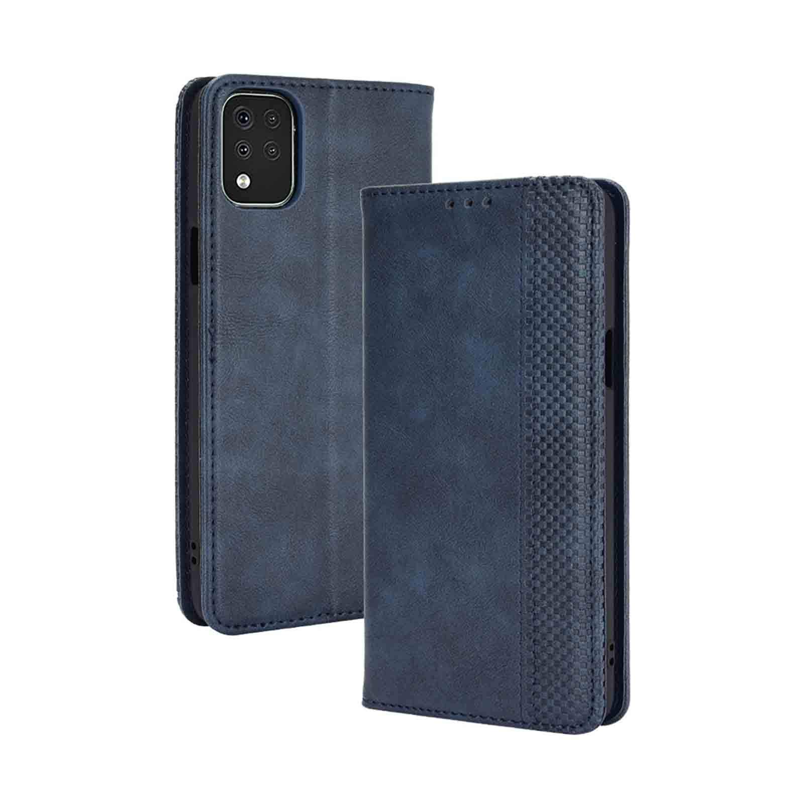 KERUN Case for LG K42 Filp Case, Magnetic Closure Full Protection Book Design Wallet Flip Cover for LG K42 with [Card Slots] and [Kickstand]. Blue