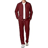 JMIERR Men's Sweatsuit Tracksuit 2 Piece Set Full Zip Casual Jogging Suits with Jogger Jackets and Pants Warm Up Outfits