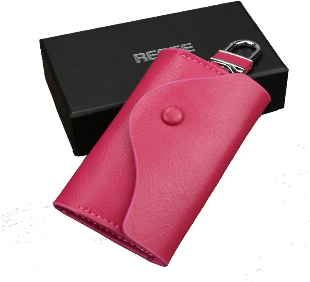 REEGE Premium Leather Keychain Key Holder Bag Case Wallet Bag