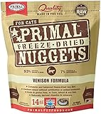 Primal Pet Foods 14  Oz Freeze Dried Venison Cat Food, Medium