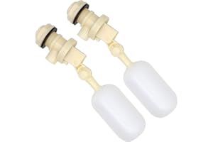 MUDUOBAN Float Valve 3/4 Inch,2 Pack Water Float Ball Valve with Adjustable Arm and Filter for Fountain,Water Trough,Water Tank,Pool,Pond,Automatic Waterer Water Bowl,Aquarium