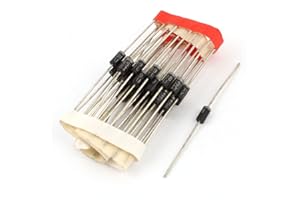 Aexit 30 Pcs Diodes 1N5398 DO-15 Fast Recovery Rectifier Diodes Schottky Diodes 800V 1.5A