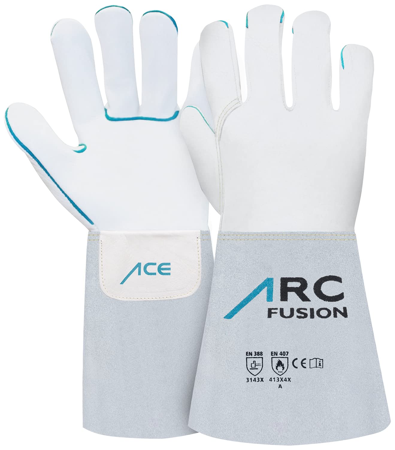 ACE ARC Fusion Work gloves - Gloves for welders - EN 388/407/12477-10/XL (Pack of 1)